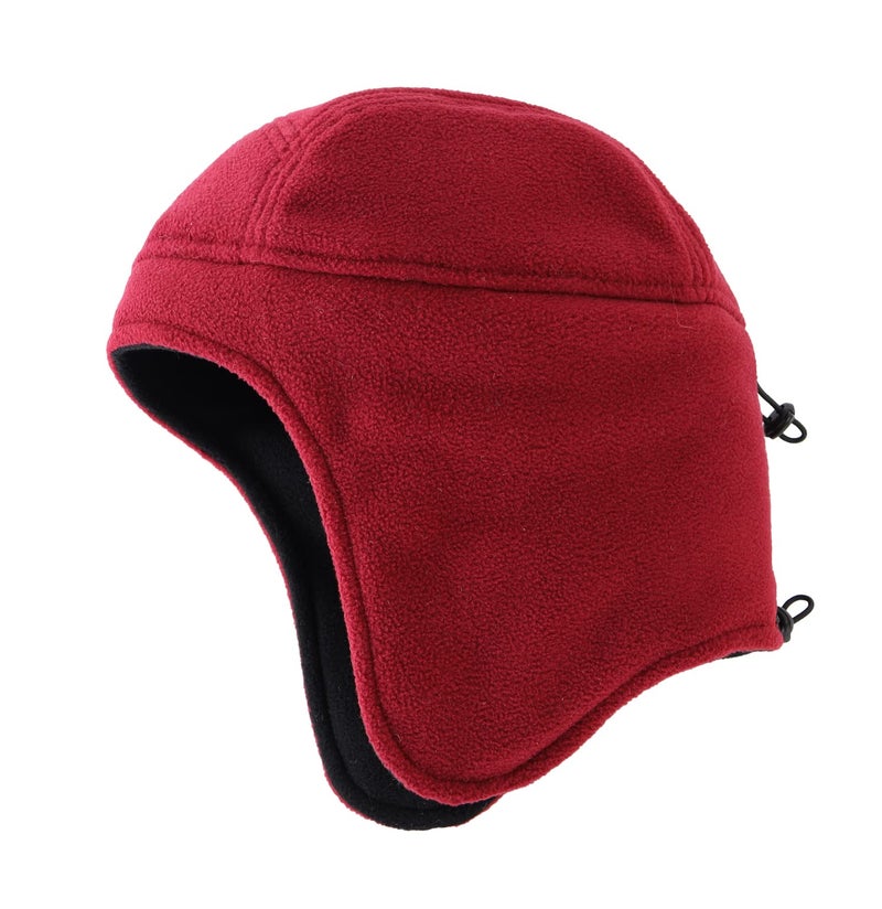 Home Prefer Womens Winter Hats Earflap Beanie Snow Ski Caps Warm Hat for Girls Wine Red - Image 2